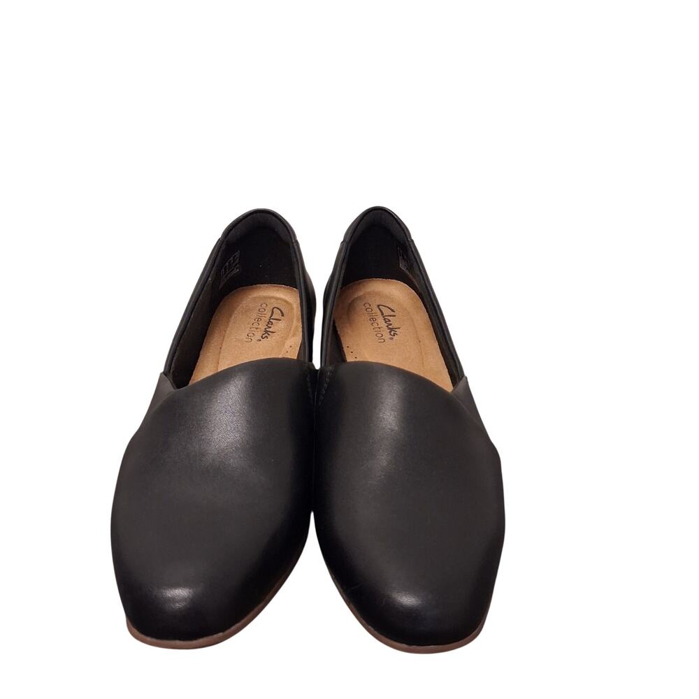 Clarks Juliet Palm Black Leather Women's Pumps Shoes - Size 7.5